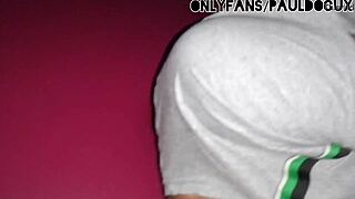 Twink Gets His Tight Ass Fucked Hard In Video Booth For Christmas Surprise.