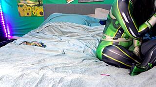 oh wow, froppy the latina milf gets her cosplay ripped during intense fucking with natural tits bouncing everywhere!