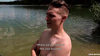 ripped guy sucks man dry before riding his big cock