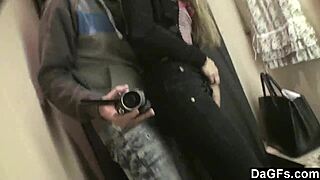 She's pleasuring herself in the tanning salon.