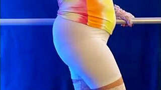 Hey, watch Steffi's hot pink pussy dance! 🔥