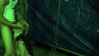 anya olsen leads a rough outdoor bondage session.