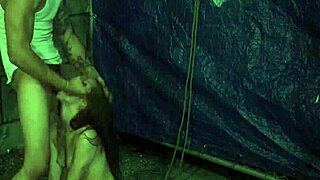 anya olsen leads a rough outdoor bondage session.