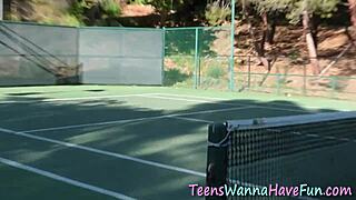 At the party, a blonde teen 18+ager gets fingered in a group masturbation and oral session.