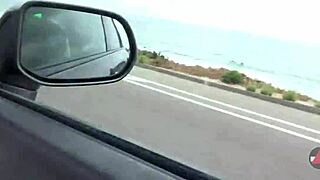 Driving stick to the auto show with style