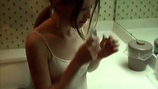 Dagfs - My Girlfriend Caught on Camera Masturbating in Bathroom with Shaved Body