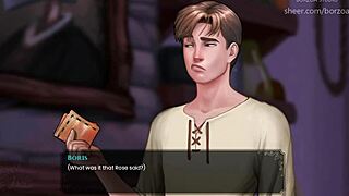 Virgin teen reads naughty book in anime hentai