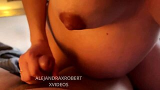 Pregnant teen makes amateur video with fat landlord, enjoying the moment