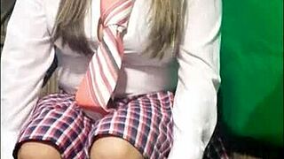 Horny student from Vancouver skips class to masturbate at home