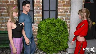 Dusklightmanor girls swim topless in episode 1 scene 24