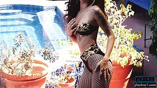 shannon hades shows off big hairy bush for playboy5 com