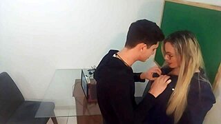 Student Harasses Teacher, Eats Ass in Class - Samuka Ventura