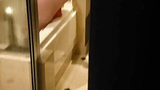 Amateur Thief Catches His Wife Riding a Dildo in the Shower