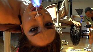 Extreme Throat Session With Dildo And Toys 😈