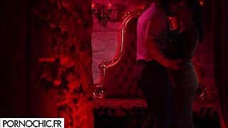 Asian foursome blowjob in club