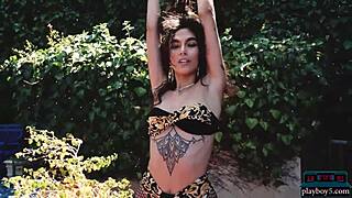 shannon hades shows off big hairy bush for playboy5 com