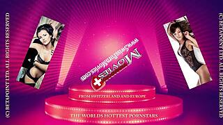 this piercing teen is getting sandwiched between big cocks 😈