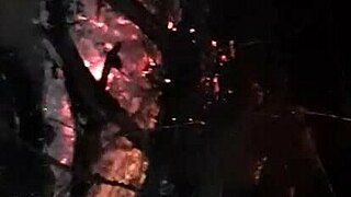 I lick her pussy in the woods by the fire.