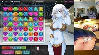 aiko and milf jessie get cumshots in huniepop uncensored hentai
