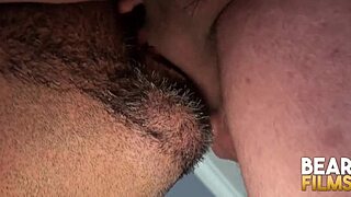 BEARFILMS GAY BEARS PAUL BEAR AND ZACK HANNES SUCKING DICKS in a hairy 69 session