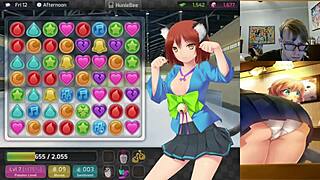 aiko and milf jessie get cumshots in huniepop uncensored hentai