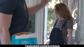 petite madi collins gets hoisted and drilled in hot shoot