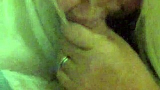 A blonde blowjob with a stranger who gets banged while her husband watches