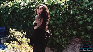 shannon hades shows off big hairy bush for playboy5 com