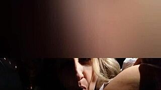 stella still gives blowjob and titjob in car at swing door