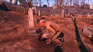 Fallout 4 Wild Monster Anal Fucking in Hentai Game