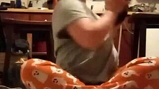 Promotional grey workout video encourages subscribing to membership for hundreds of vids.