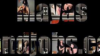 nude relaxation in bed with brunette