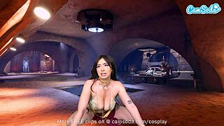 Big tits brunette princess leia masturbates