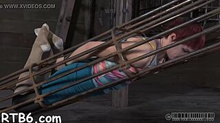 I gaggd angel, whippd tits furiusly