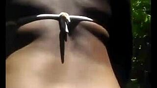 Huge Chubby Black Teen Exposes Naked Curvy Body Publicly