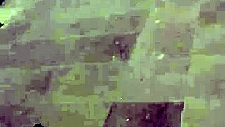 Beautiful girls spied on in voyeur scene.