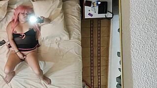 I feel so horny filming my big ass orgasm in the mirror for you