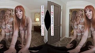 naughty america lauren phillips and natasha starr surprise bride katie morgan with hot stripper 😏