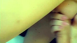 Is this blonde milf worshipping cock on snapchat with her stepbrother?