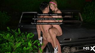 model gets fucked on car in anime hentai scene