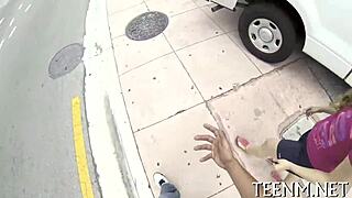 honey courtney loxx sucking rough cock for cash