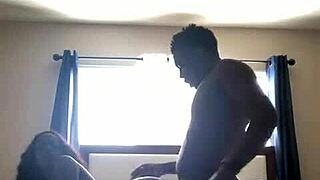 Oh wow, slim thick ebony takes monster BBC deep in homemade fun!