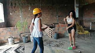 i blackmailed my employee to lick my old pussy