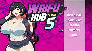 Hentai game pornplay: Filthy anime Brunette is our girlfriend and, but today, she dreams to get an anal on the sofa