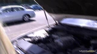 Ever tried picking up a blonde stranger just to ride her hard?