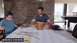 Got boobs! Krissy Lynn and Ricky Spanish in helicockter scene with massive tits and cock action. Brazzers brings the wildest mommy fantasies to life