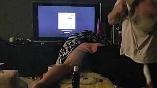 I give an amateur oiled massage to relax you