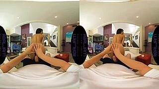 is my girlfriend masturbating with toys while i watch from pov?