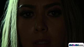 Blonde milf agent inspires and stimulates a brunette latina prostitute to sexual climax