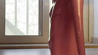 walking tall in pink boots turns into an erotic domination fantasy